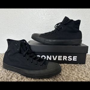 Converse Adult Unisex Chuck Taylor All Star Hi Top Black Monochrome M3310 - 12